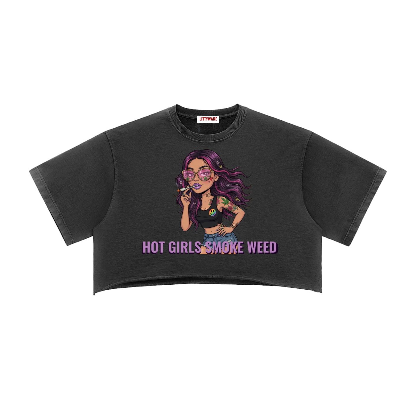 LW - Women's Hot Girl Crop
